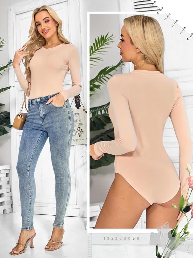 Detalle 2 de Kefiyis body donna maniche lunghe