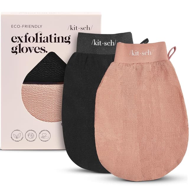 Imagen de Kitsch Exfoliating Gloves 2pc Korean mitt en OfertitasTOP