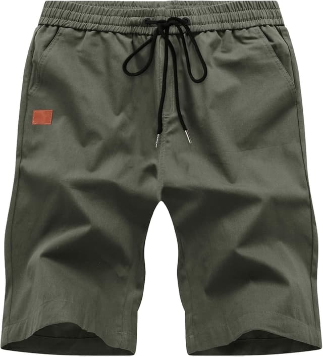 Thumbnail 2 de TARAINYA Herren kurze Chino-Shorts aus Baumwolle mit Tunnelzug und Taschen