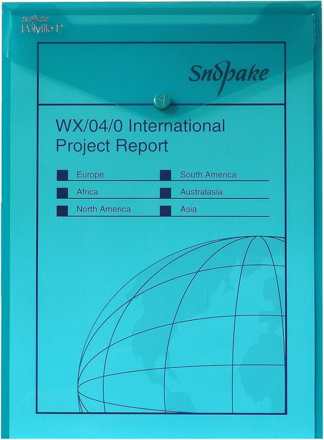 Thumbnail 4 de Snopake A4 Polyfile P Popper Wallet