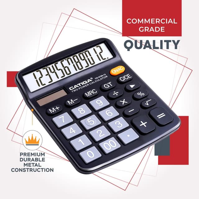 Thumbnail 5 de CATIGA 12 Digit Desk Calculator 📟