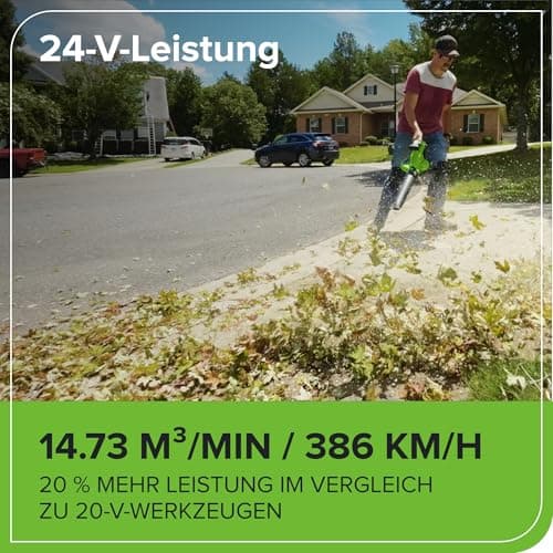 Detalle 2 de Greenworks BL48L01-01 Soplador/aspiradora 48 V, 45 L 🍃