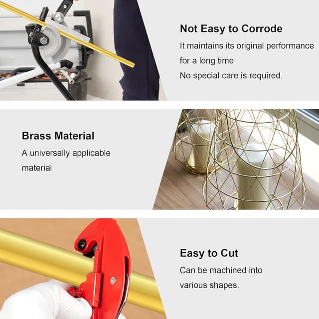 Detalle 2 de Messingstangen 6 mm mit 200 mm Länge