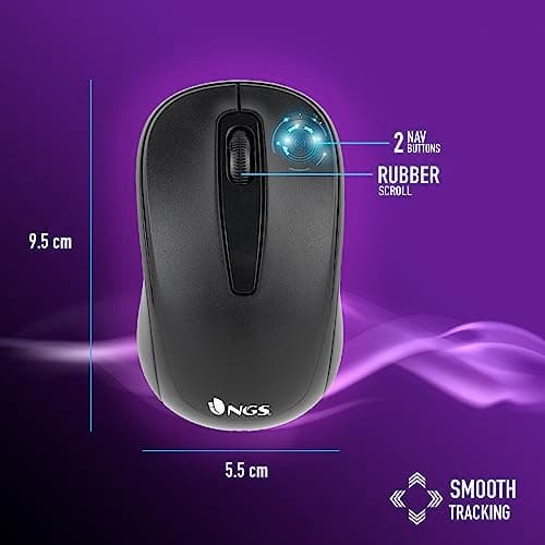 Detalle de NGS Euphoria kit inalámbrico 2.4 GHz QWERTY español (ratón + teclado) negro