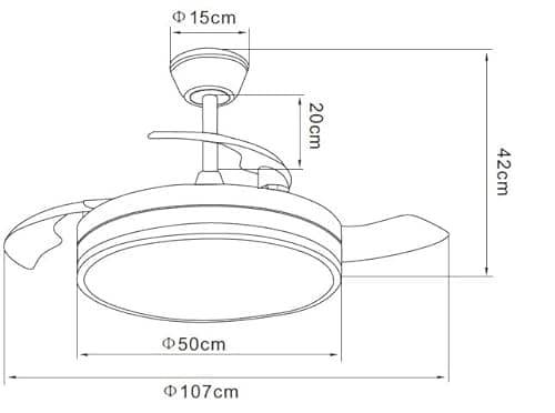 Thumbnail 5 de NARVI Nantes 50 cm Ventilador LED