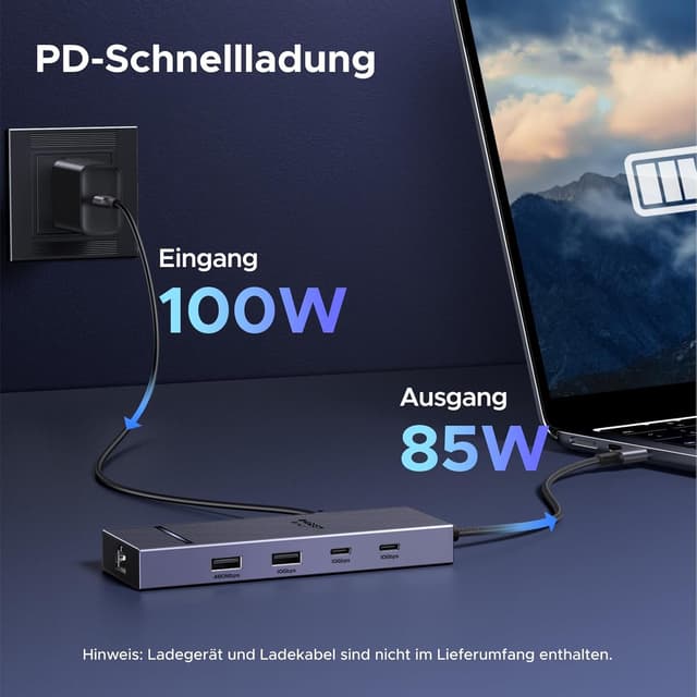Detalle 2 de UGREEN Revodok Pro 1071 USB-C Hub mit 10 Gbps