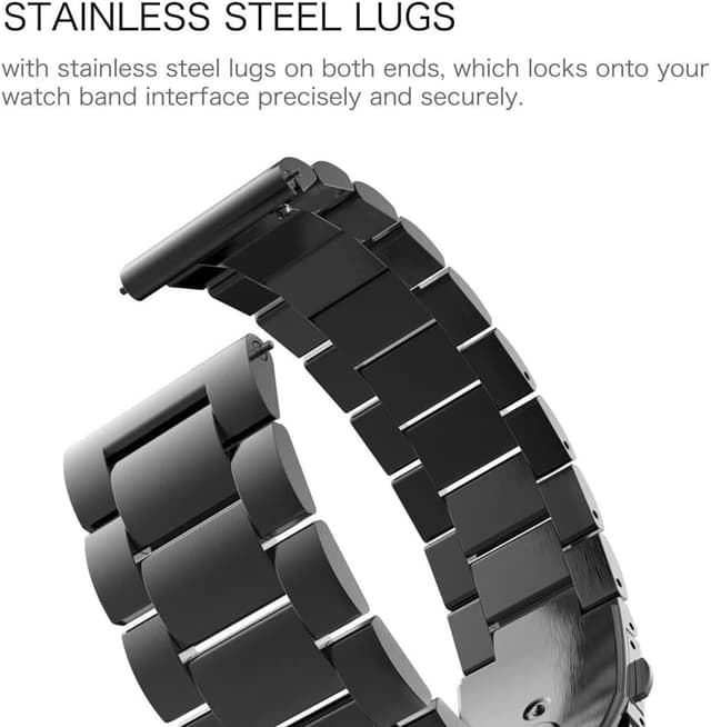 Detalle 2 de Metallarmband aus Edelstahl (20 mm) kompatibel mit Kospet Tank M1/M1 Pro, Tank S1/S2 & GTO