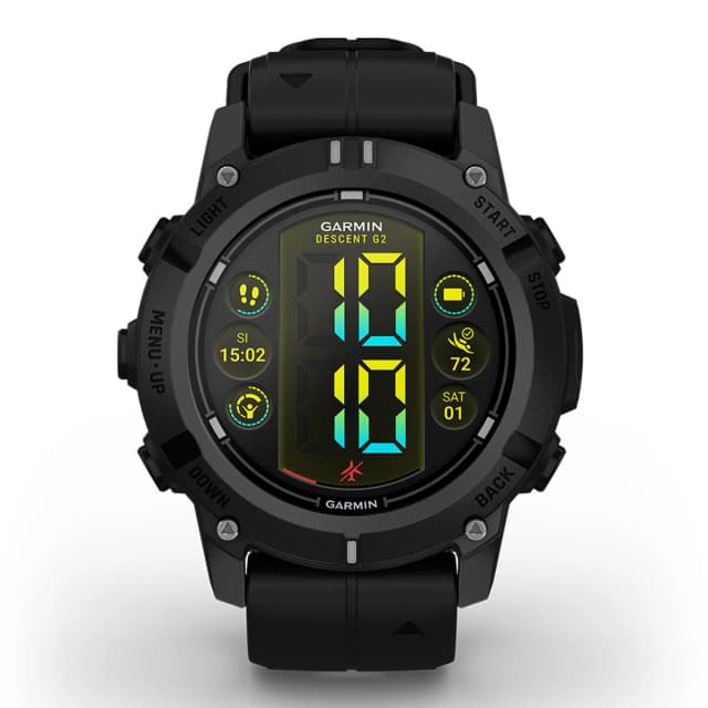 Detalle de Garmin Descent G2 smartwatch para buceo (reacondicionado casi a estrenar) en negro