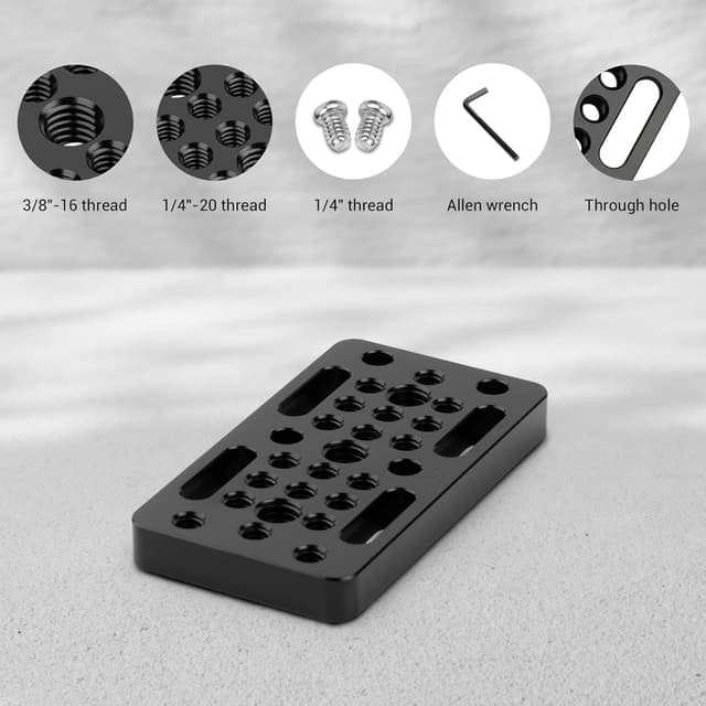 Detalle de SMALLRIG Mini cheese plate universelle 1598 pour camera rig