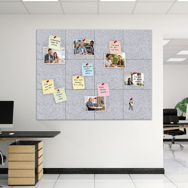 Detalle 1 de DASIAUTOEM Filz Pinnwand 30 x 30 cm