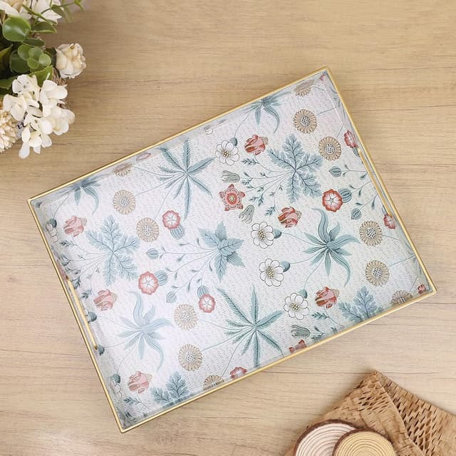 Detalle de Leemxiiny Rectangle Serving Tray with Handles 🍽