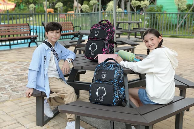 Thumbnail 4 de Asge Rucksack Schulrucksack Teenager wasserdicht