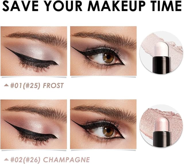 Detalle de Ombretto Occhi Stick Matte set in crema a lunga durata impermeabile (01/02)