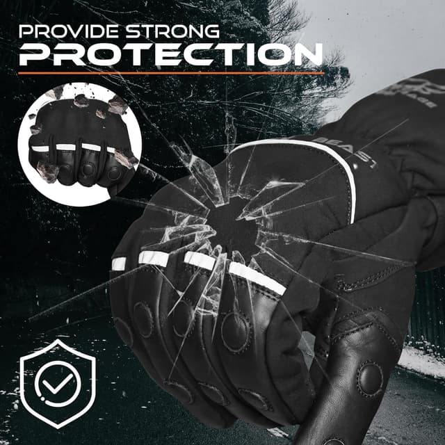 Thumbnail 6 de BEAST RAGE Gants moto chaleur impermeables