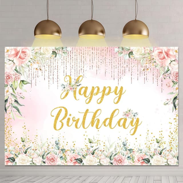 Thumbnail 1 de APROPHIC Geburtstag Banner Hintergrund 210x150 cm 🎀