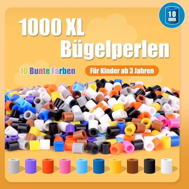 Detalle de Homgaty Große 10mm Bügelperlen Tiere Set