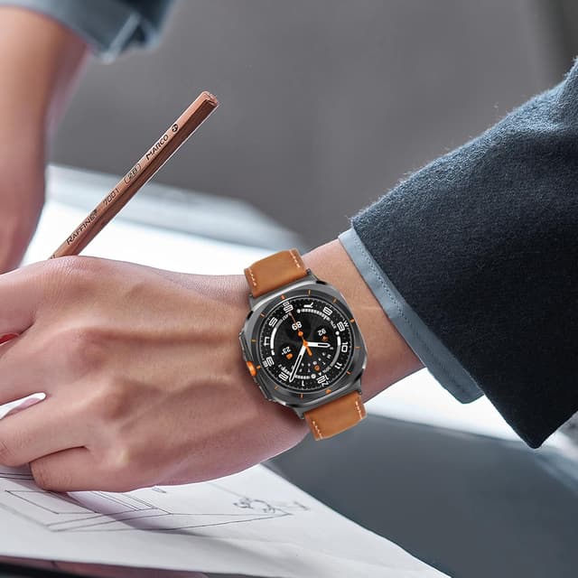 Thumbnail 6 de Tasikar Genuine Leather Band for Samsung Galaxy Watch Ultra 47mm (20mm) – Compatible leather watch strap with quick release pins