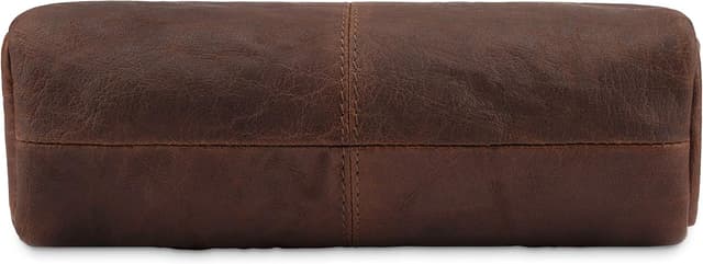 Thumbnail 6 de LEABAGS Leder-Federmäppchen (Großes Echtleder) Umber – Stiftetui & Stiftmappe für Schule, Beruf und Uni