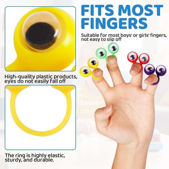 Thumbnail 2 de Aolso 50PCS Marionnettes à Doigt multicolores