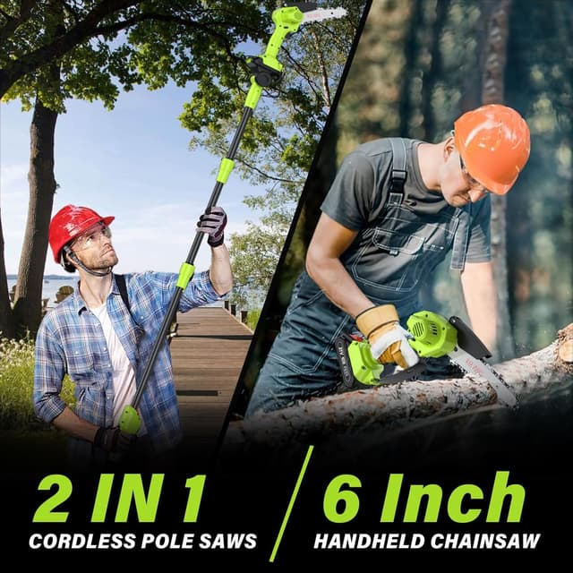 Thumbnail 2 de Cordless Pole Saw 12.47Ft 2-in-1