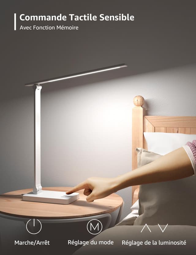 Detalle 2 de Lepro Lampe de Bureau 800 lm