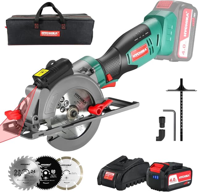 Detalle de HYCHIKA Scie Circulaire Sans Fil 18V 3500RPM