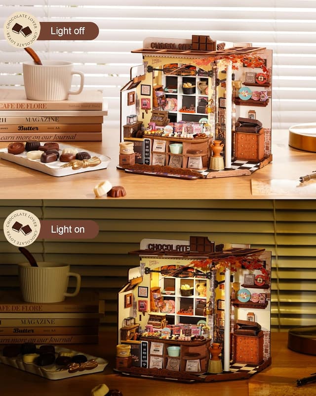 Thumbnail 4 de Rolife Henry's Chocolate Shop 330-piece DIY mini house