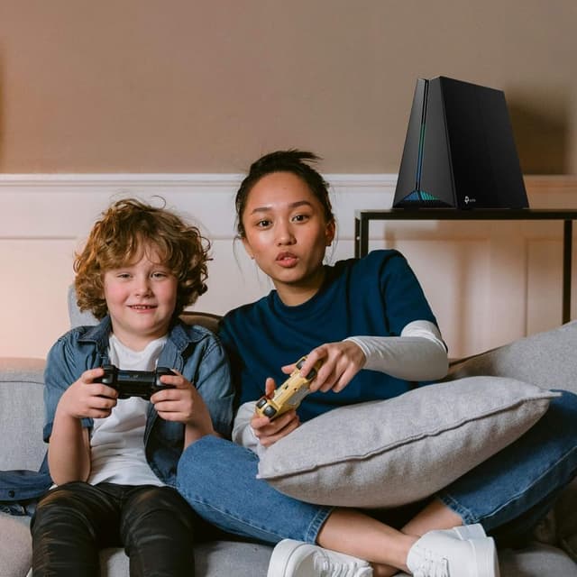 Detalle de TP-Link Archer GE550 WiFi 7 Gaming Router (Archer GE550, BE9300, tri-band up to 9220 Mbps)