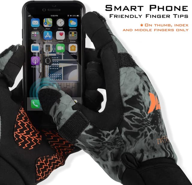 Detalle 2 de KastKing Mountain Mist Winter Fishing Gloves 🎣