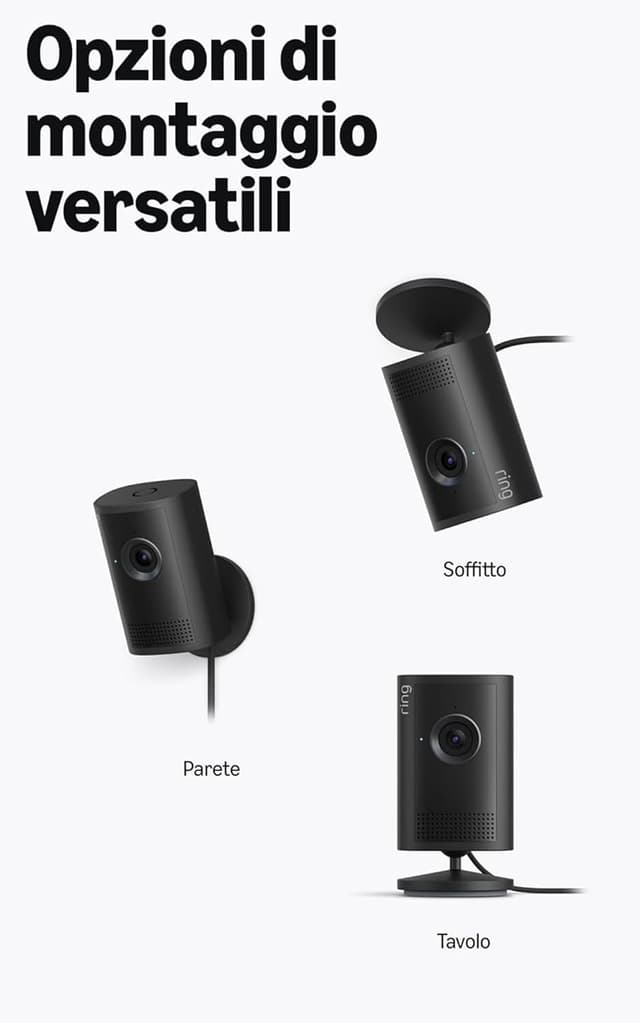 Thumbnail 6 de Ring Videocamera interna Plus (ultimo modello) con Videocamera esterna Plus, Retinal 2K e zoom 4x