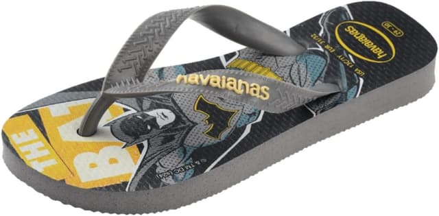 Detalle de Havaianas Kids Top Herois DC infradito unisex per bambini e ragazzi, grigio acciaio