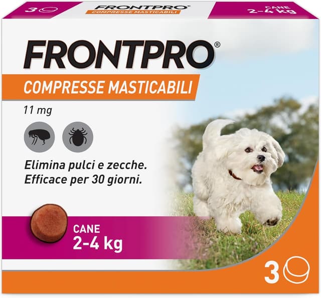 Thumbnail 6 de FRONTPRO 3 compresse masticabili antiparassitario per cani 10–25 kg afoxolaner