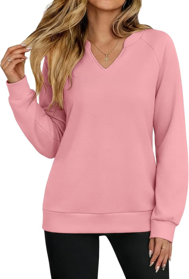 Detalle de Pull oversize femme en coton col V