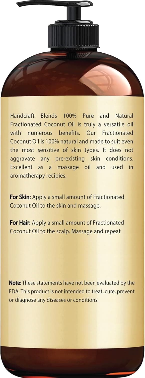 Detalle 2 de Handcraft Blends Fractionated Coconut Oil 473 ml