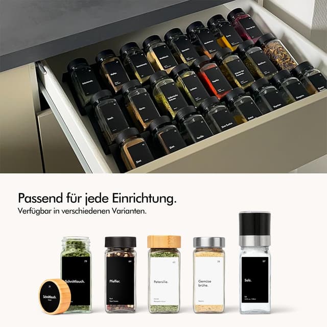 Thumbnail 4 de KIVY Gewürzgläser 24×120 ml – Gewürzstreuer Glas 🧂