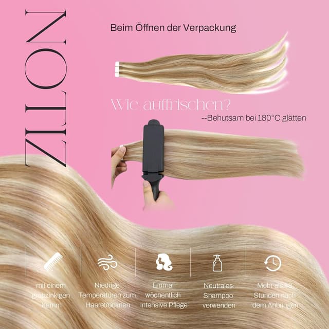 Thumbnail 4 de Moresoo Blonde Tape-in 12 Inch 20 Pieces hair extensions 💇♀