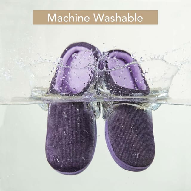 Detalle de VeraCosy Women’s Two-Tone Slippers with Memory Foam & Non-slip TPR Sole