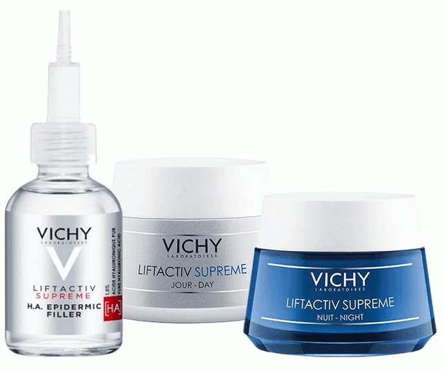 Detalle de Vichy Liftactiv Supreme Piel Mixta: Crema Noche y Sérum