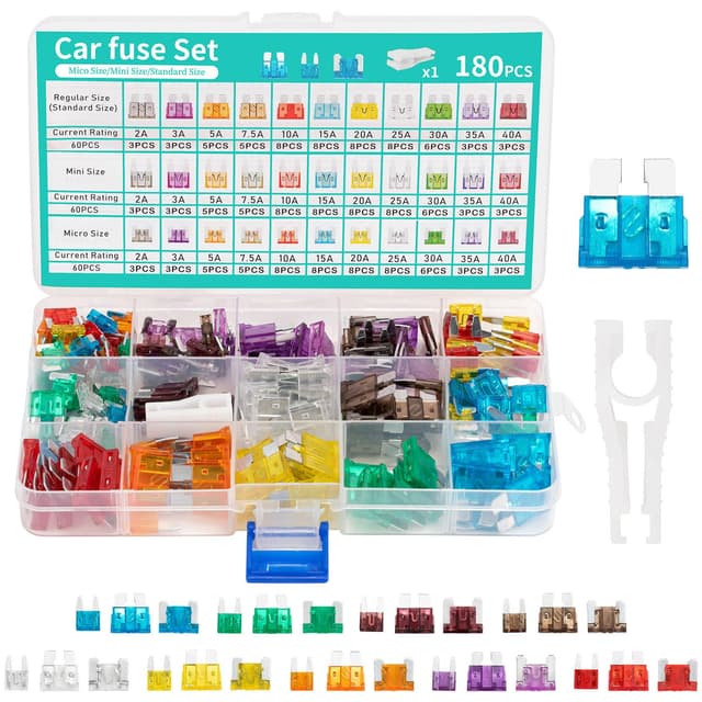 Detalle de Kfz Sicherungen Set 180 Stück 2–40A