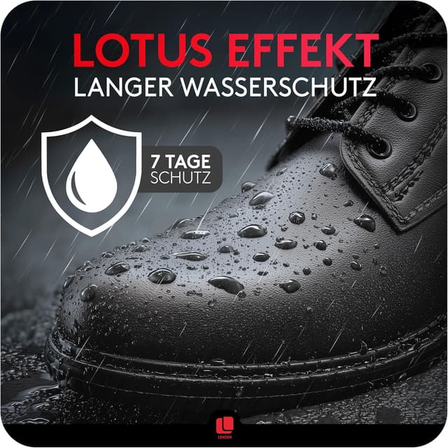 Detalle de Lenzen Premium Cirage à Chaussures crème nourrissante pour cuir lisse et grainé (Rouge)