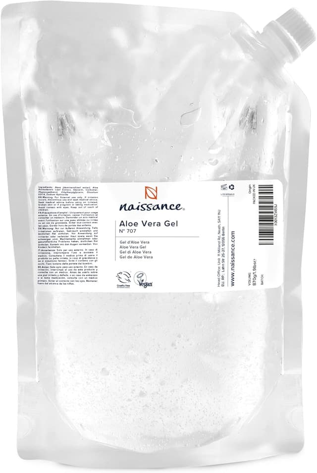 Detalle de Naissance Gel d’Aloe Vera (n° 707) — sachet recharge 870 g, apaisant et rafraîchissant, vegan