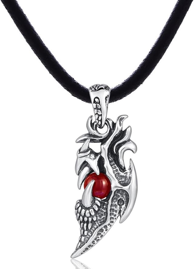 Thumbnail 3 de DonDon Collana Uomo in Cuoio 50 cm