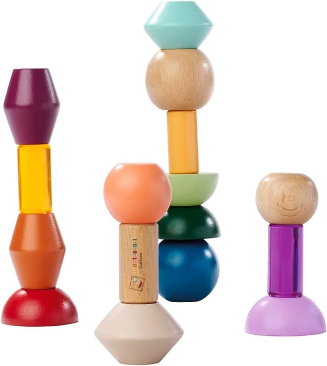 Imagen de Eichhorn Montessori 16 Stapel-Perlen Holzset en OfertitasTOP