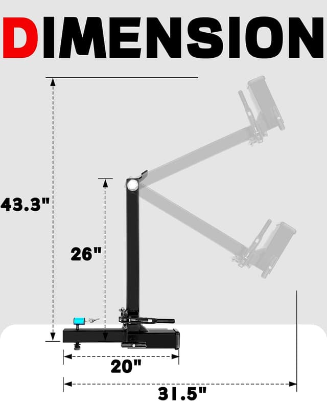 Thumbnail 6 de Young 250LBS Swing Away Hitch 250 lb capacity
