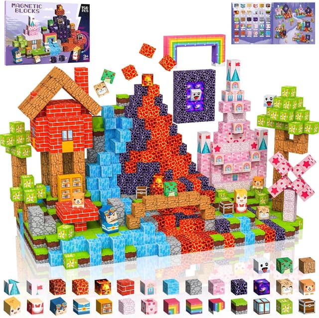 Detalle de Crifeton Bloques Magnéticos de Construcción para Niños 🧱