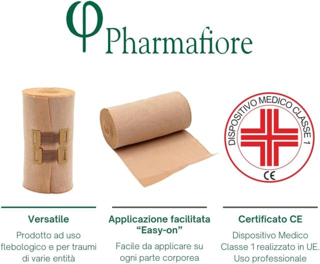 Thumbnail 1 de Vendaje flebológico algodón piel con clips - Uso profesional