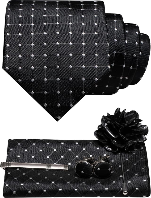 Thumbnail 5 de JEMYGINS Mens Tie Set 5PCS for Wedding
