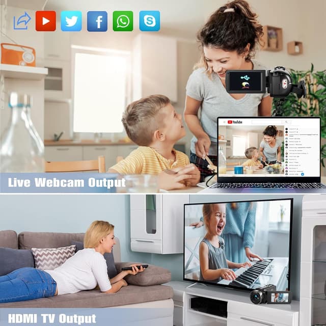 Thumbnail 6 de Videocámara 1080P Full HD 36MP 30FPS con visión nocturna IR