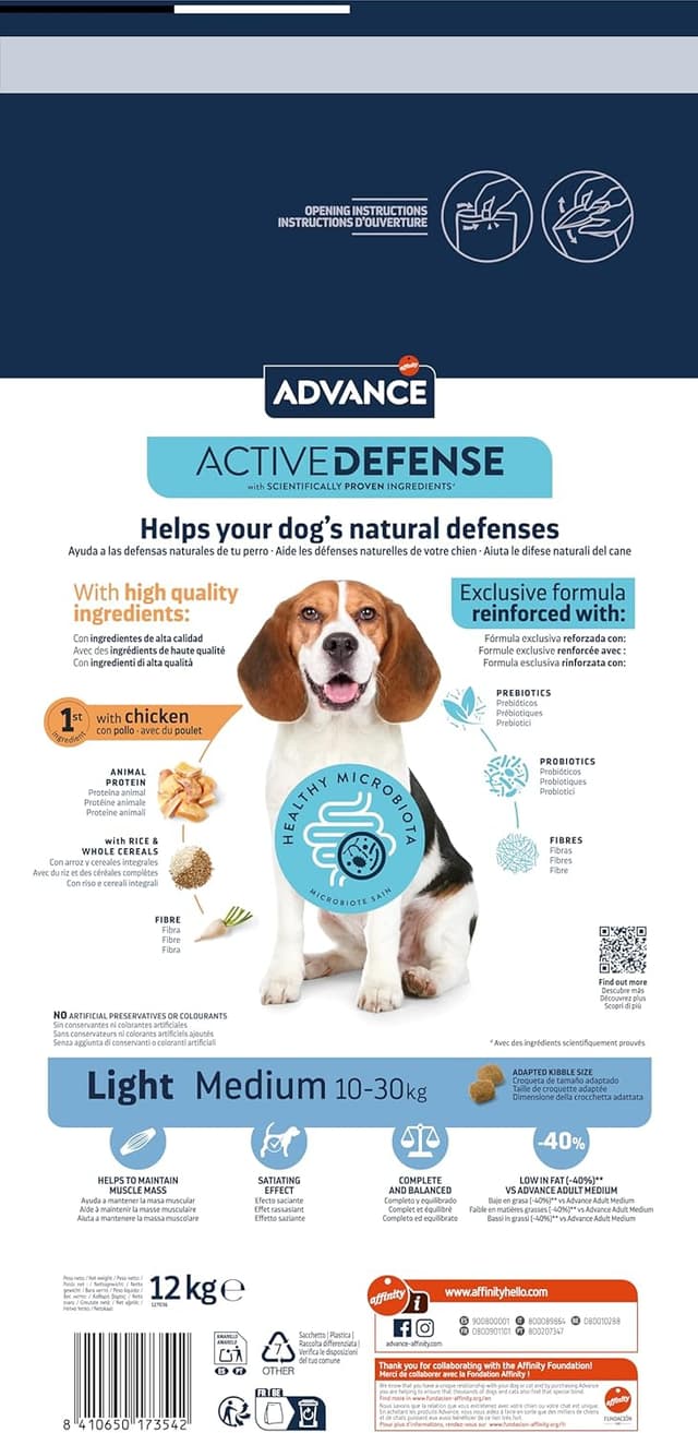 Thumbnail 1 de Advance Light para perros medianos 12kg
