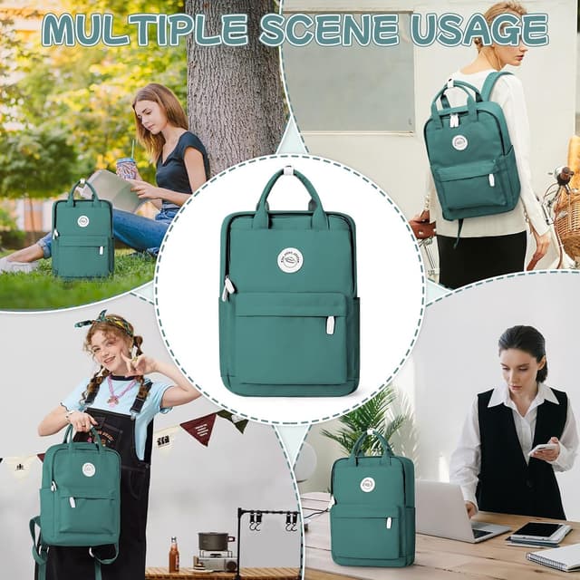 Detalle 2 de HYC00 women’s lightweight school backpack (HYC00 School Backpack Women) – 11-litre multi-pocket daypack